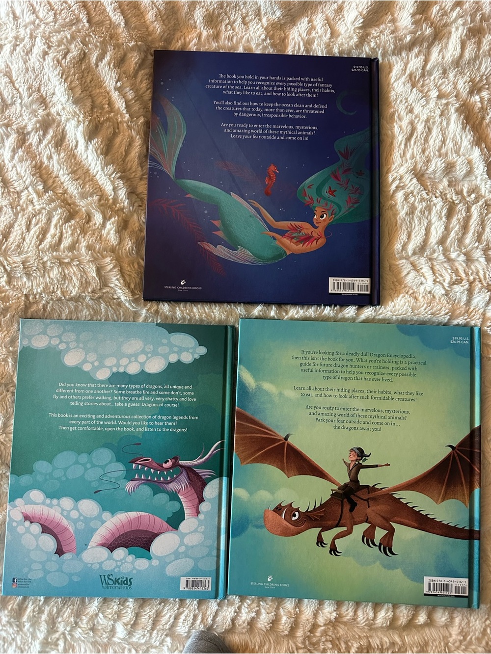 Set of 3 hardcover kids books- great book of dragons, dragon legends & monsters - Picture 2 of 2